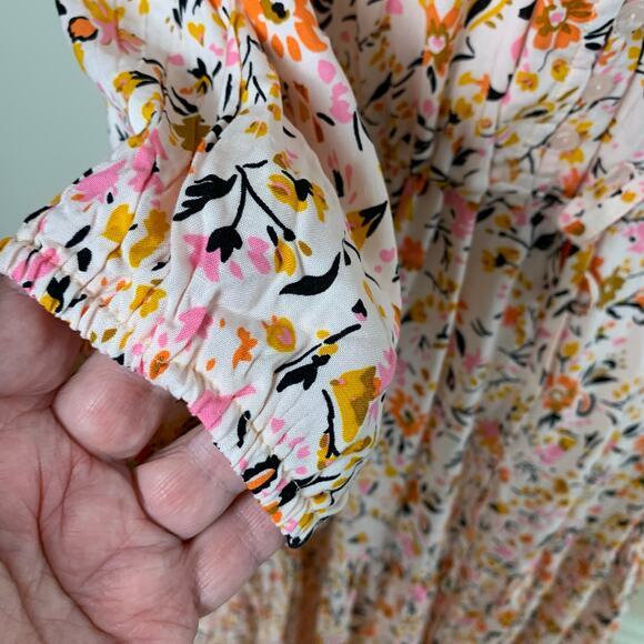 NEW Petal & Pup Size XL Women's Kelda Floral Maxi Dress Peach Coral Summer Boho - Picture 9 of 16